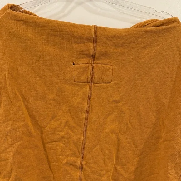 Pilcro by Anthropologie Niki Bubble Mustard Yellow Sweatshirt - Picture 9 of 10